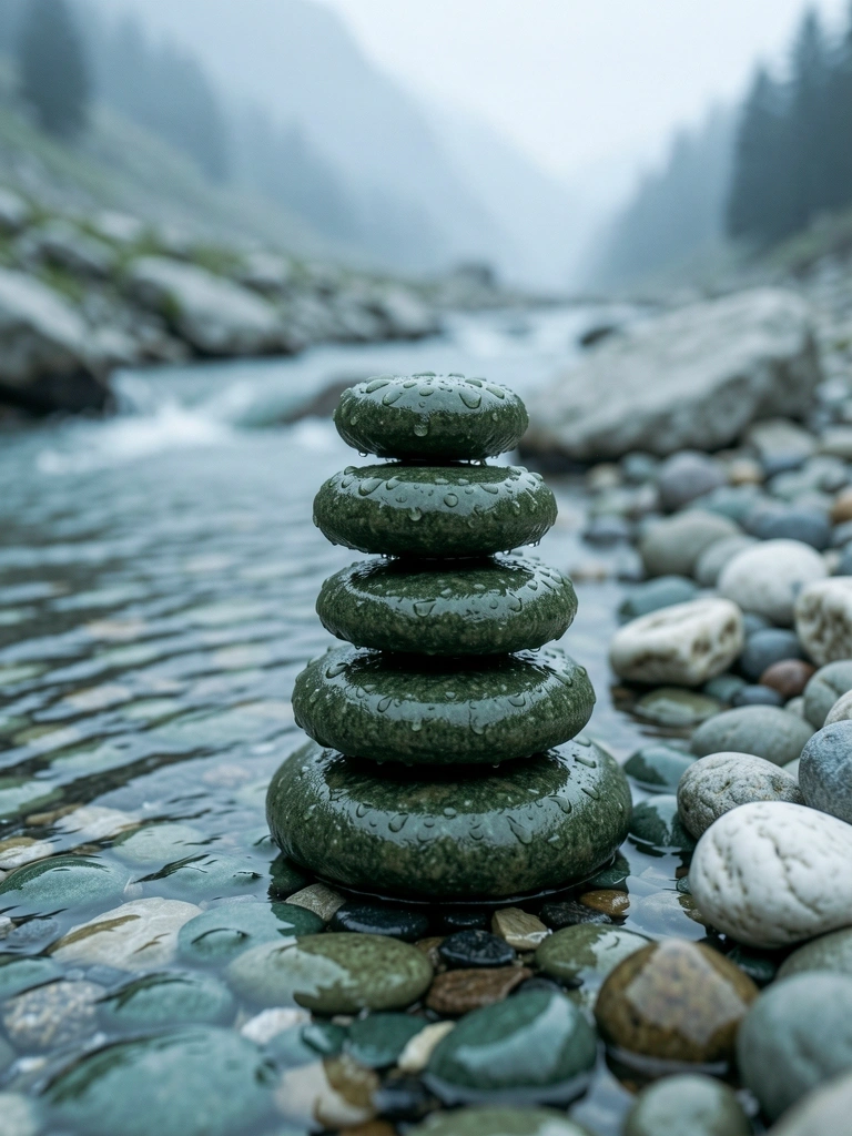 Swiss Alpine River Stones